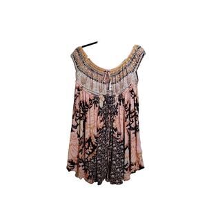 Intimately Free People Slip Dress Women's Large Nightgown Black NWT